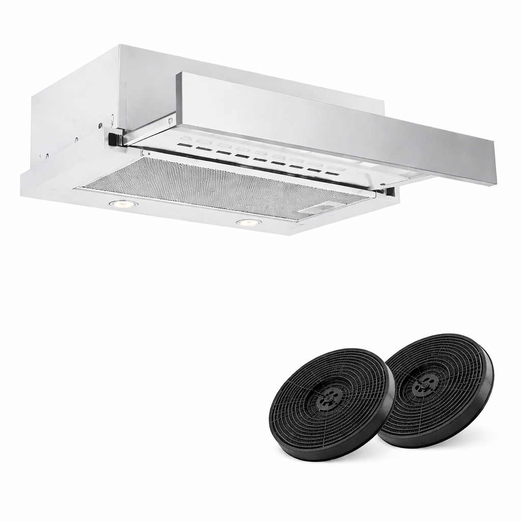 Campana Purificador Artei Caixa Plus Extensible 60 No Flexa Gris SIN SALIDA AL EXTERIOR