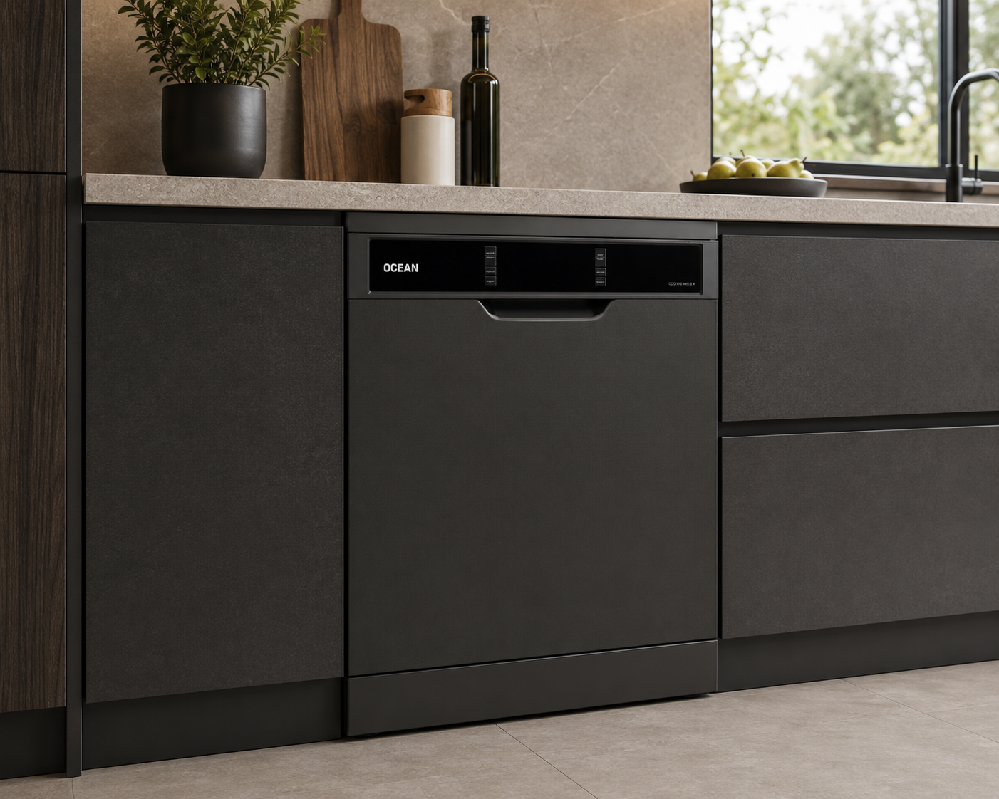 Lavavajillas Ocean Italy Dark Inox 15 Cubiertos ODOI815VXB4
