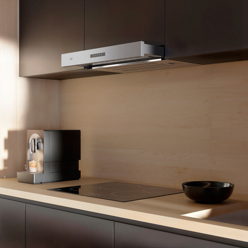 Campana Extractora Tst Extensible De Pared 60cm - Color Plateado