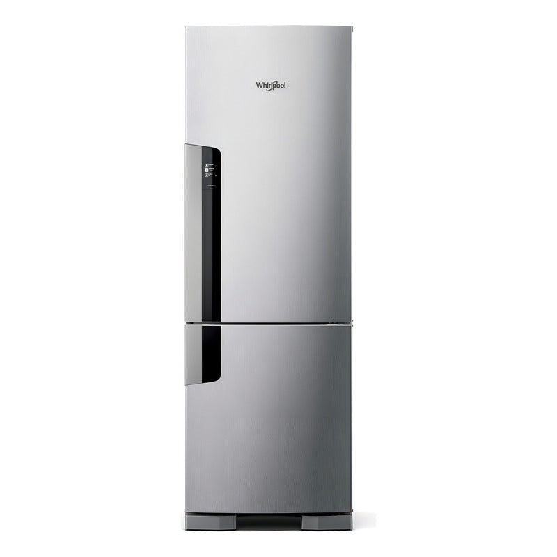 Heladera Whirlpool Wre44bk 397 L No Frost Inverter Inox Color Gris Oscuro