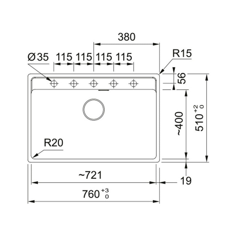 Bacha Franke Fraganite Maris Mrg 610-72 Tl Stone Grey 661668