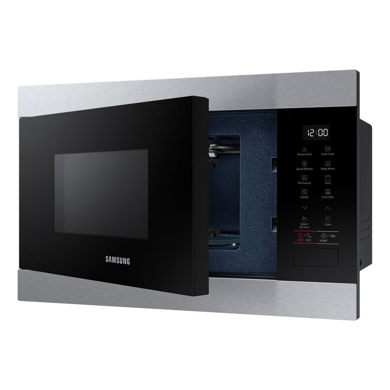 Microondas Empotrable Con Grill Samsung 22l 2350w Plateado