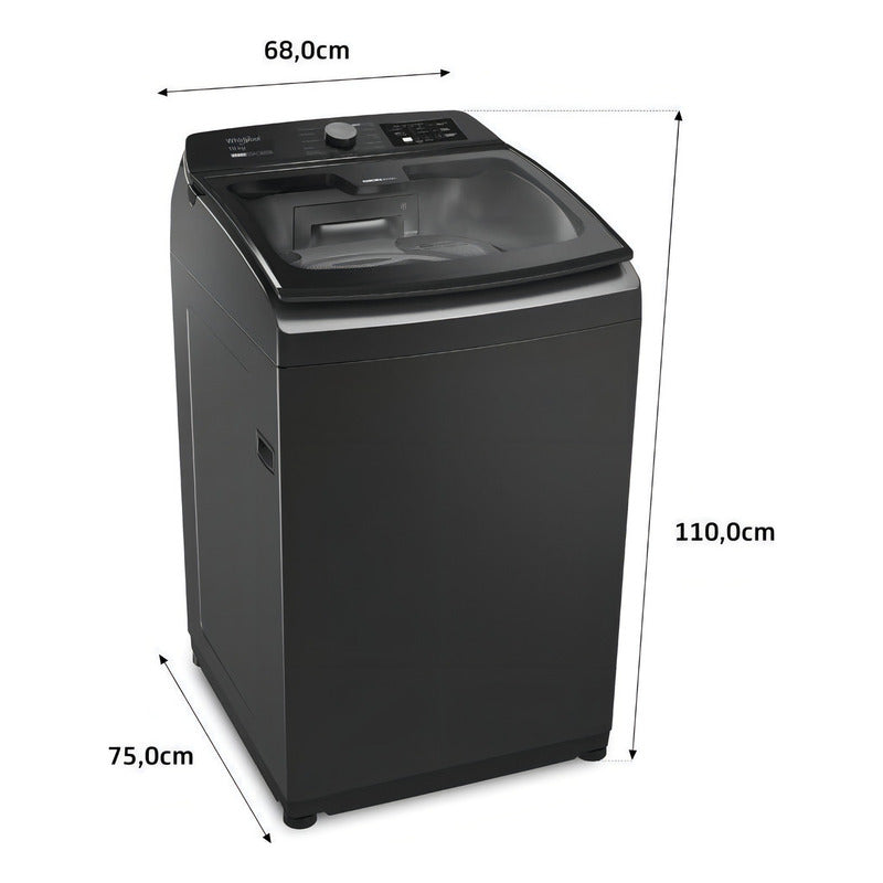 Lavarropas Whirlpool Xpert Dual Wash 10 Kg Color Inoxidable