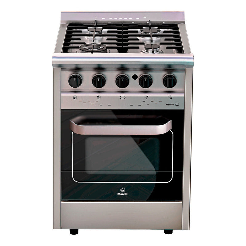 Cocina Industrial Morelli Forza 600 Color Acero Inoxidable