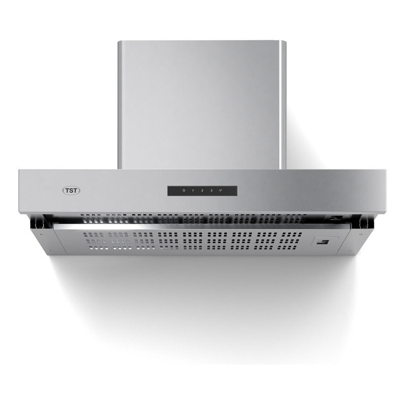 Campana Extractora Tst Extensible De Pared 60cm - Color Plateado