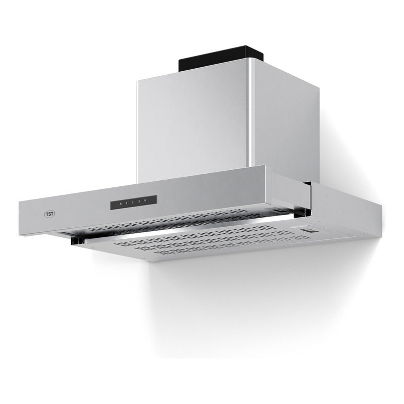 Campana Extractora Tst Extensible De Pared 60cm - Color Plateado