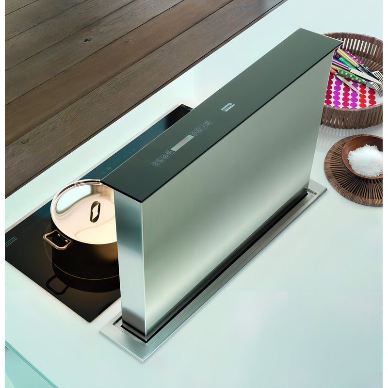 Campana Spar Downdraft Franke 90 Cm Extractor Mesada Color Plateado