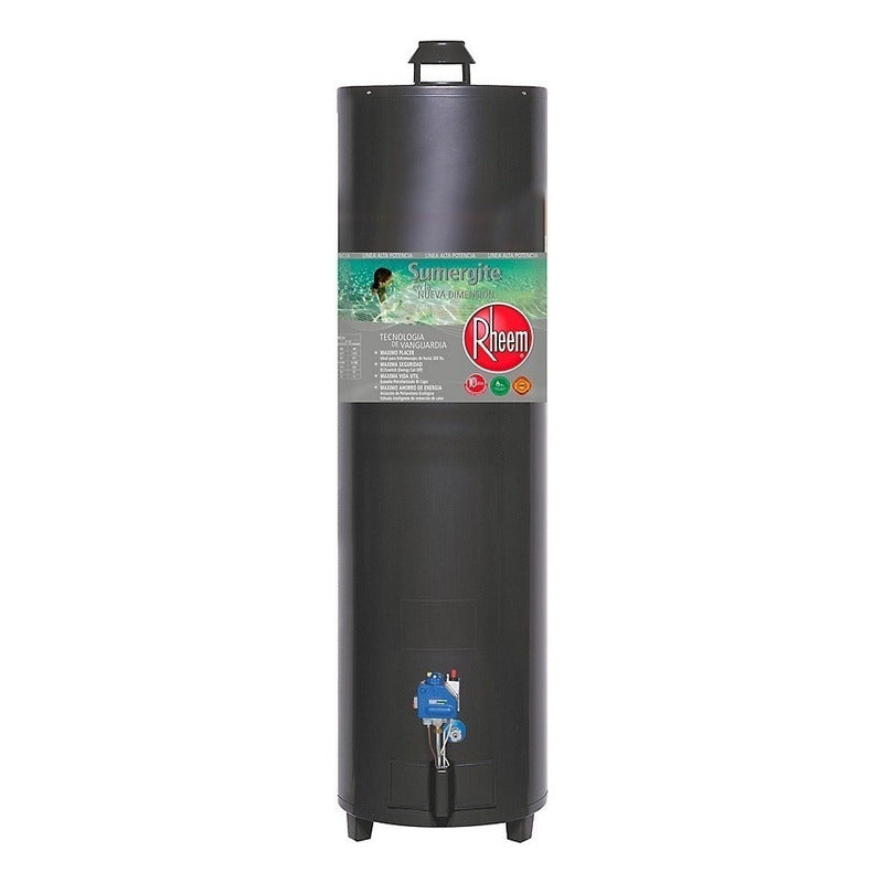 Termotanque A Gas Rheem 160 Lts Alta Potencia Color Gris
