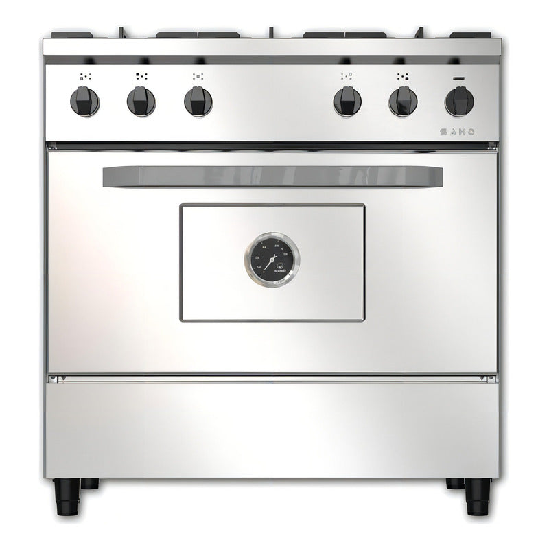 Cocina Morelli Saho 820 Kuma 5 Hornallas Puerta Ciega Acero - 18079