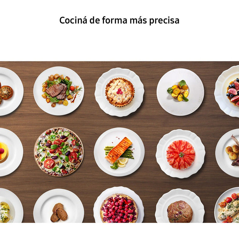 Microondas Samsung Bespoke Grill Fry Ceramico 30 L Gris