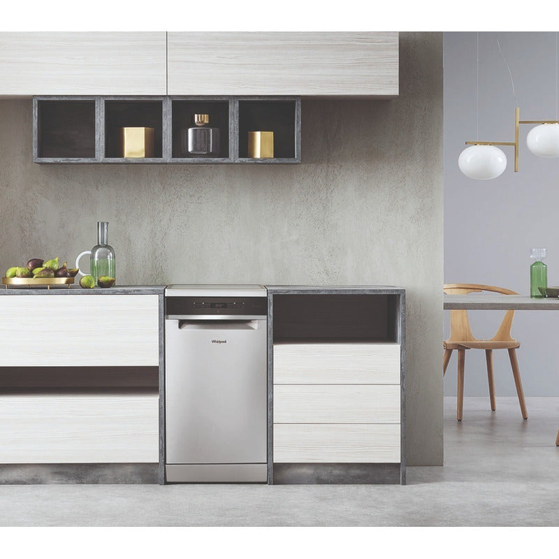 Lavavajillas Whirlpool Wsfo3t2 10 Cubiertos Acero Inox Color Acero Inoxidable