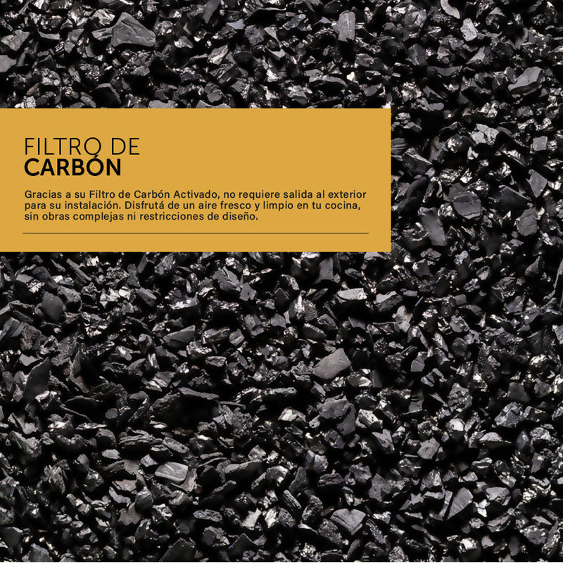 Campana De Pared Vondom - Acero Inoxidable Negro 90 Cm