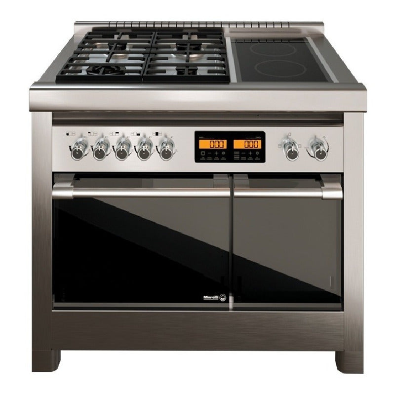 Cocina Industrial Morelli Dupplo Acero Inox 6 Hornallas 1m Encendido