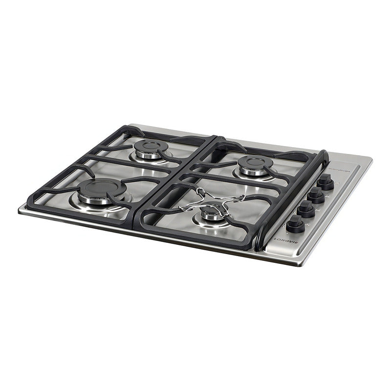 Anafe A Gas Longvie A6600xf Inox Encendido Una Mano