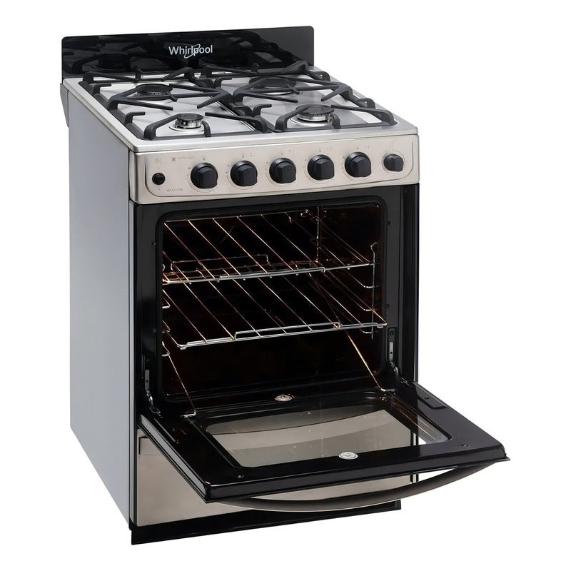 Cocina Whirlpool Multigas 56 Cm Inox Wfx57di