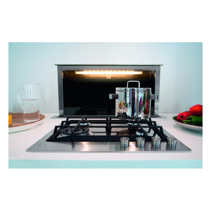 Campana Spar Downdraft Franke 90 Cm Extractor Mesada Color Plateado