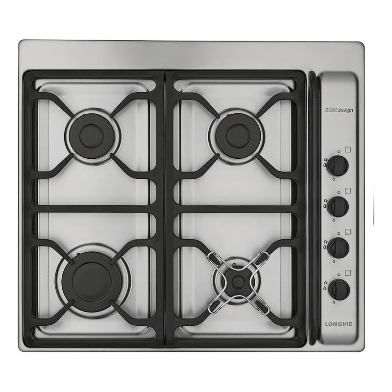 Anafe A Gas Longvie A6600xf Inox Encendido Una Mano