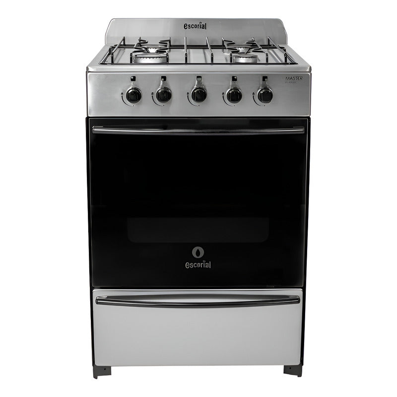 Cocina Escorial Master Classic Acero Inox 56cm Gas Envasado