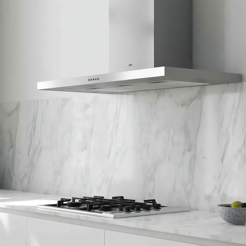 Extractor Purificador De Cocina Tst Nihuil Ac Inox De Pared 750mm X 40mm X 510mm Plateado