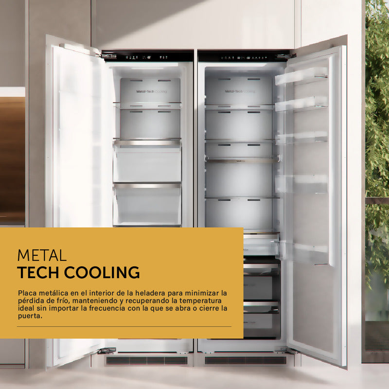 Heladera Combi Panelable Vondom Wifi Inverter No Frost - 250 L