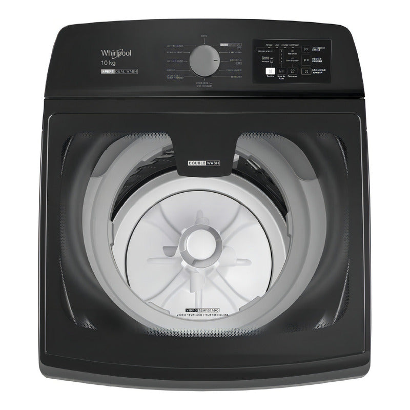 Lavarropas Whirlpool Xpert Dual Wash 10 Kg Color Inoxidable