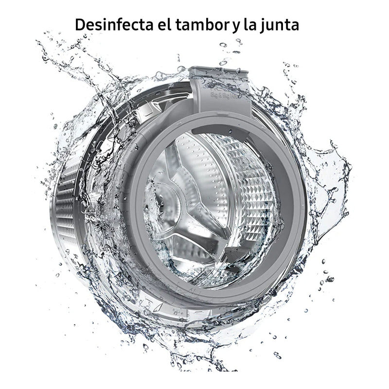 Lavasecarropas Samsung 9,5kg Con Ecobubble Wd4000t Gris