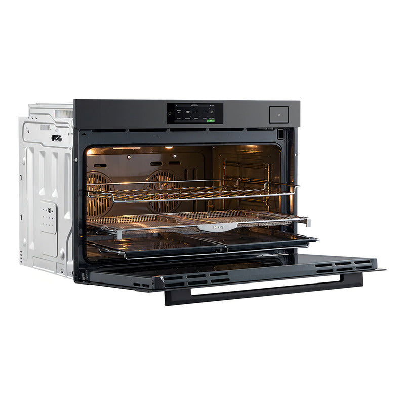 Horno Eléctrico Empotrable Vapor Profesional Y Air Fry 90cm Color Gris