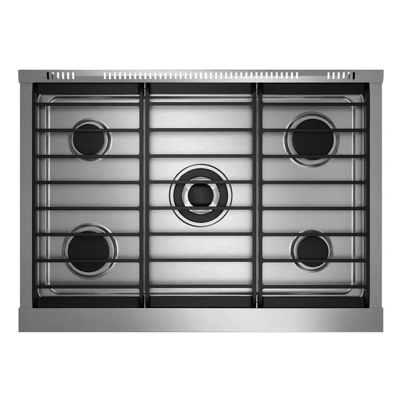 Cocina Industrial Morelli Prego 900 87cm 5 Hornallas Multigas Acero Inoxidable