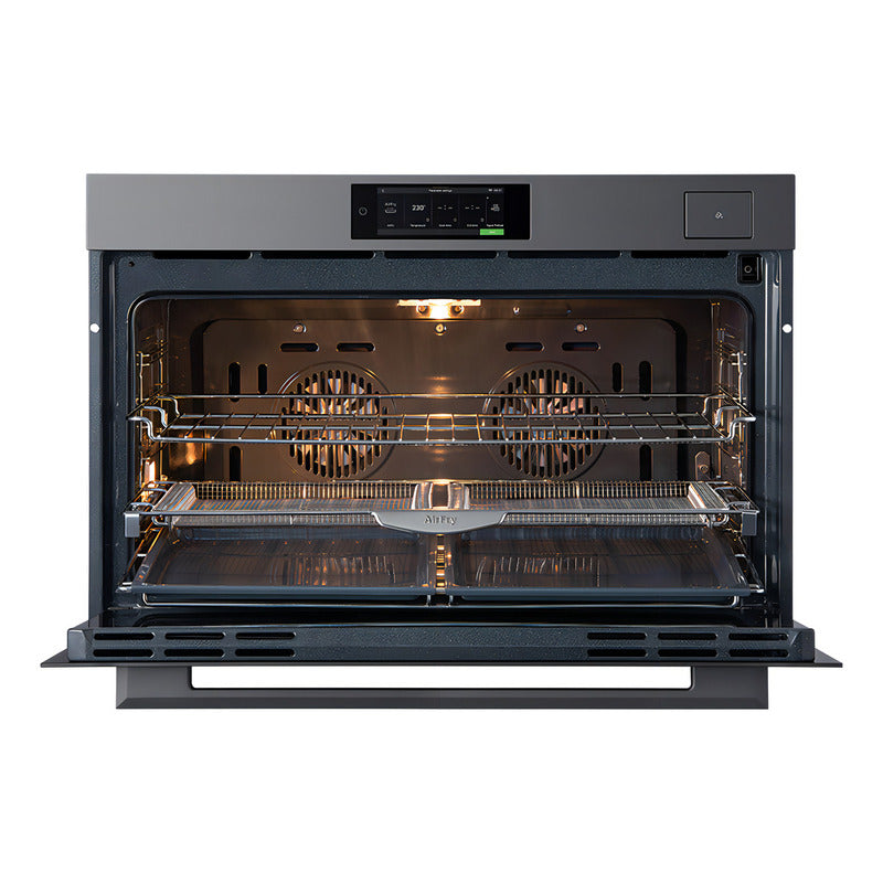 Horno Eléctrico Empotrable Vapor Profesional Y Air Fry 90cm Color Gris