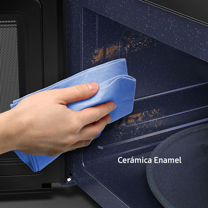 Microondas Samsung Bespoke Grill Fry Ceramico 30 L Gris