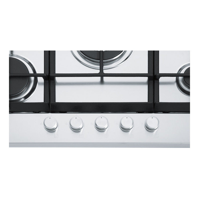 Anafe Con Alimentación A Gas - Franke Fhm 705 4g Tc Xs C Color Plateado - 5 Hornallas