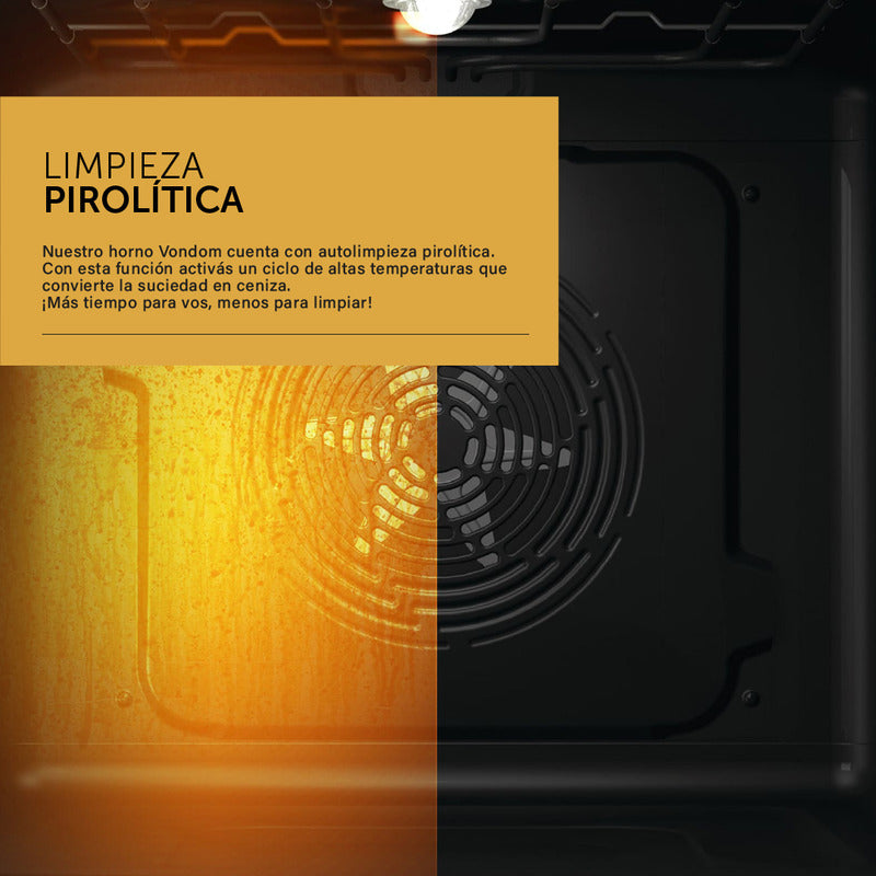 Horno Eléctrico Empotrable Pirolítico Con Air Fry 133 L 90cm Color Negro