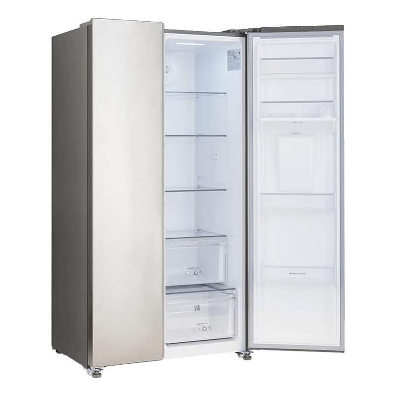 Whirlpool Heladera Inverter Wrs955f Inoxidable Color Gris Oscuro