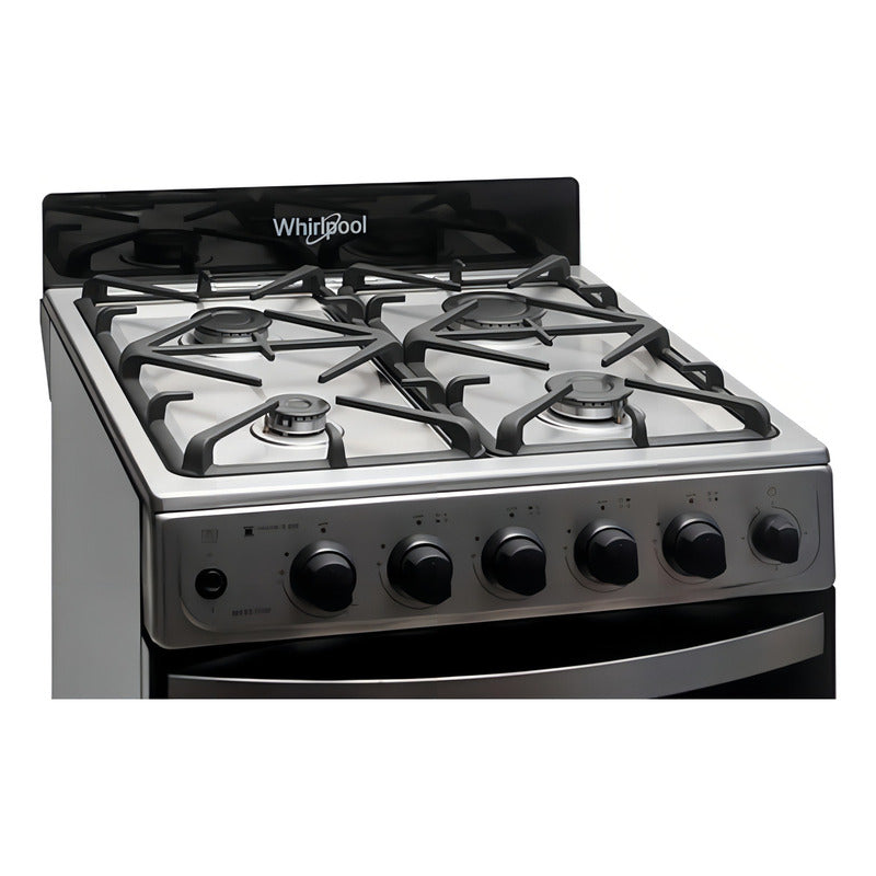 Cocina Whirlpool Multigas 56 Cm Inox Wfx57di