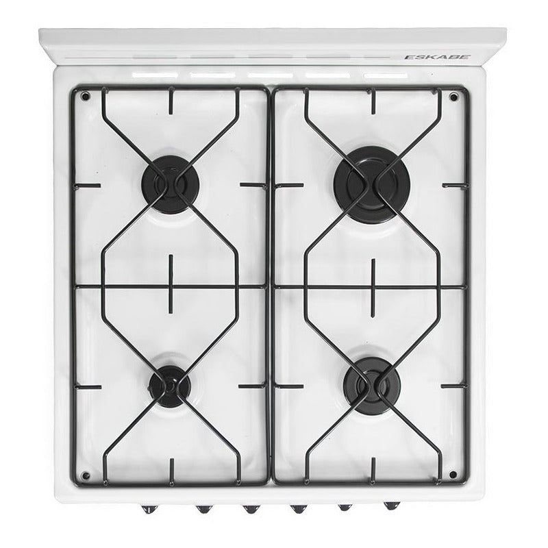 Cocina Multigas Eskabe Q10 Blanca De 57cm Ceramic Blue Timer Color Blanco