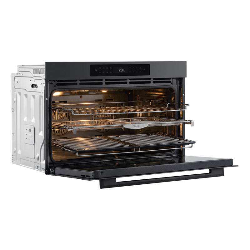 Horno Eléctrico Empotrable Pirolítico Con Air Fry 133 L 90cm Color Negro