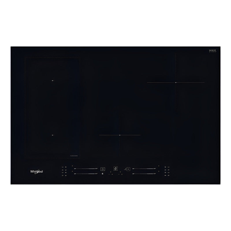 Anafe A Inducción 4 Zonas Whirlpool Wdj77 77 Cm Color Negro