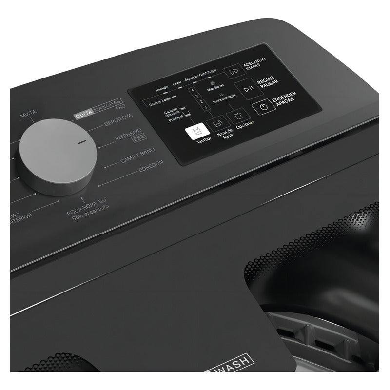 Lavarropas Whirlpool Xpert Dual Wash 10 Kg Color Inoxidable