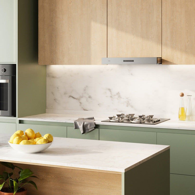 Campana Extractora Tst Extensible De Pared 60cm - Color Plateado