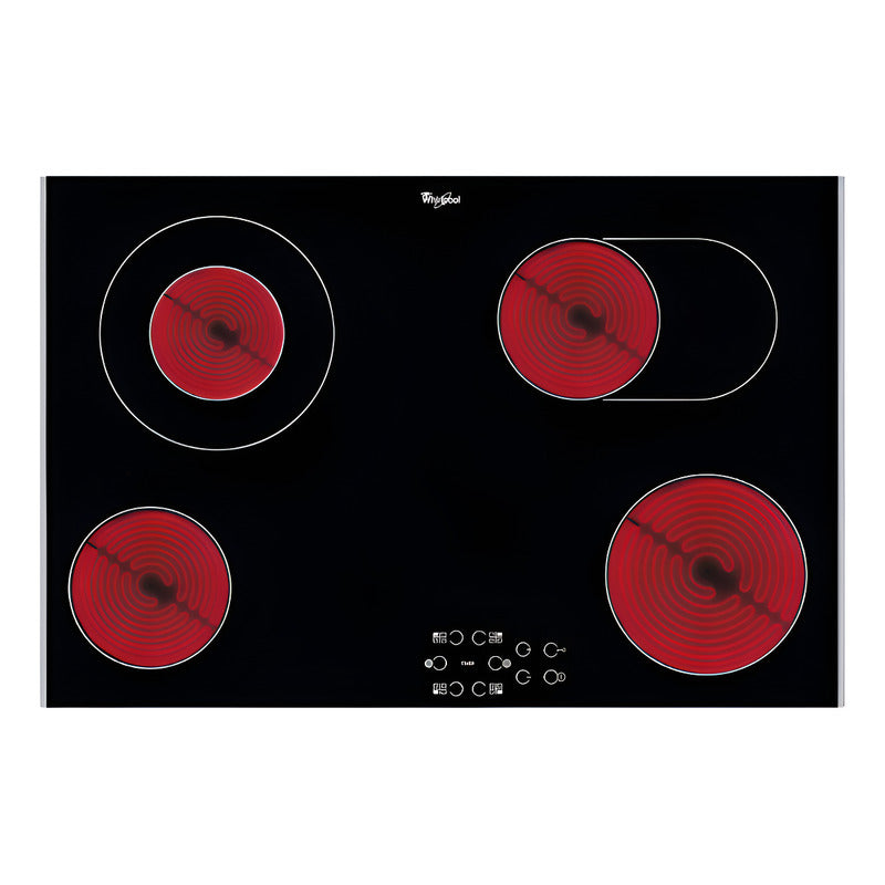 Anafe Whirlpool Vitroceramico 77cm Wdf77dim Negro