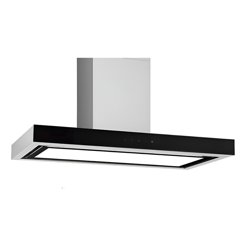 Campana Artei T-box Lusca 90cm Frente Vidrio Base Iluminada