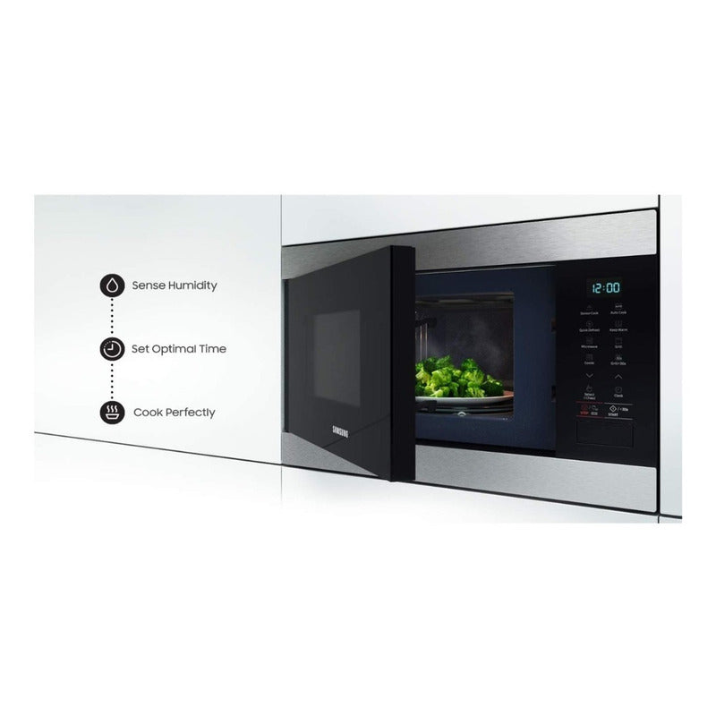 Microondas Empotrable Con Grill Samsung 22l 2350w Plateado