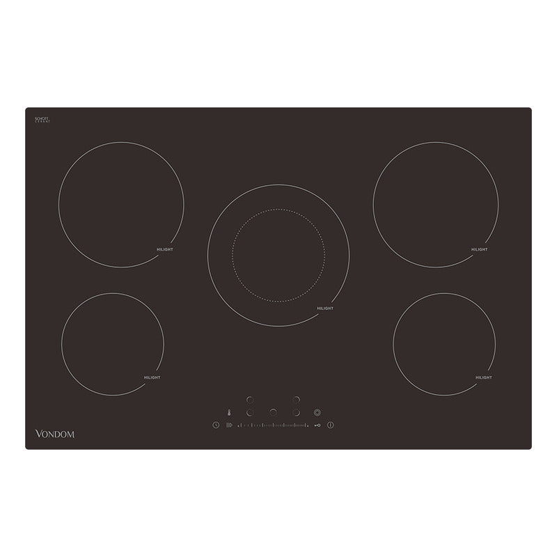 Anafe Eléctrico Vitrocerámica Empotrable Vondom - 77 Cm