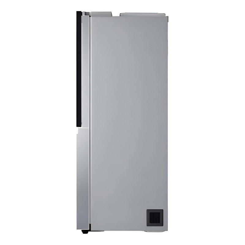 Heladera Side-by-side LG Instaview Thinq Ls66 Inverter 570lts Total No Frost, Color Plateado - Excelente (Reacondicionado)