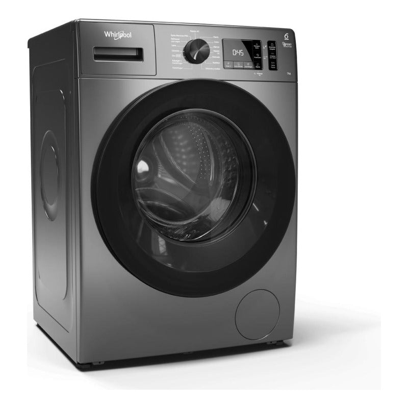 Lavarropas Whirlpool C/frontal 7kg - 1200 Rpm Color Silver
