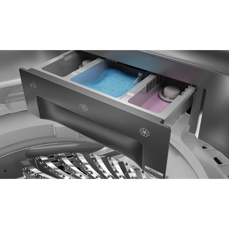 Lavarropas Whirlpool Xpert Dual Wash 10 Kg Color Inoxidable