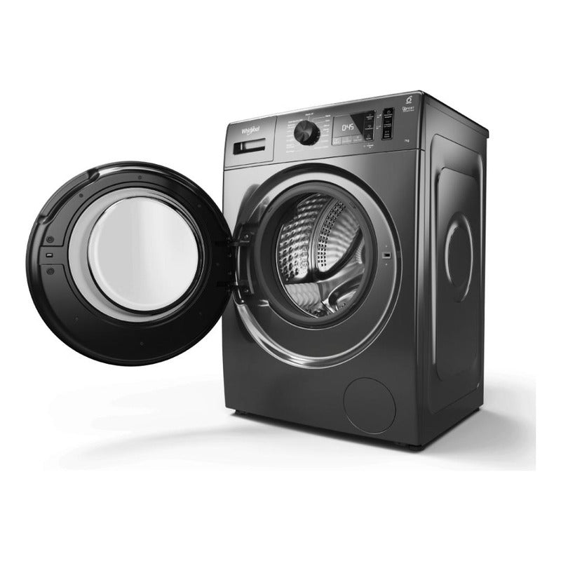 Lavarropas Whirlpool C/frontal 7kg - 1200 Rpm Color Silver