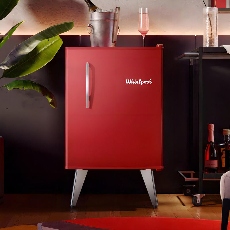 Heladera Whirlpool Retro Roja 76 Lts - Wra09hv