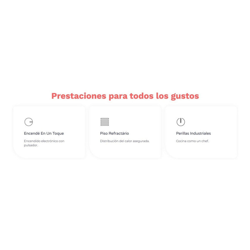 Cocina A Gas Morelli Forza 900 18037p 5 Hornallas Visor Cts Acero Inoxidable