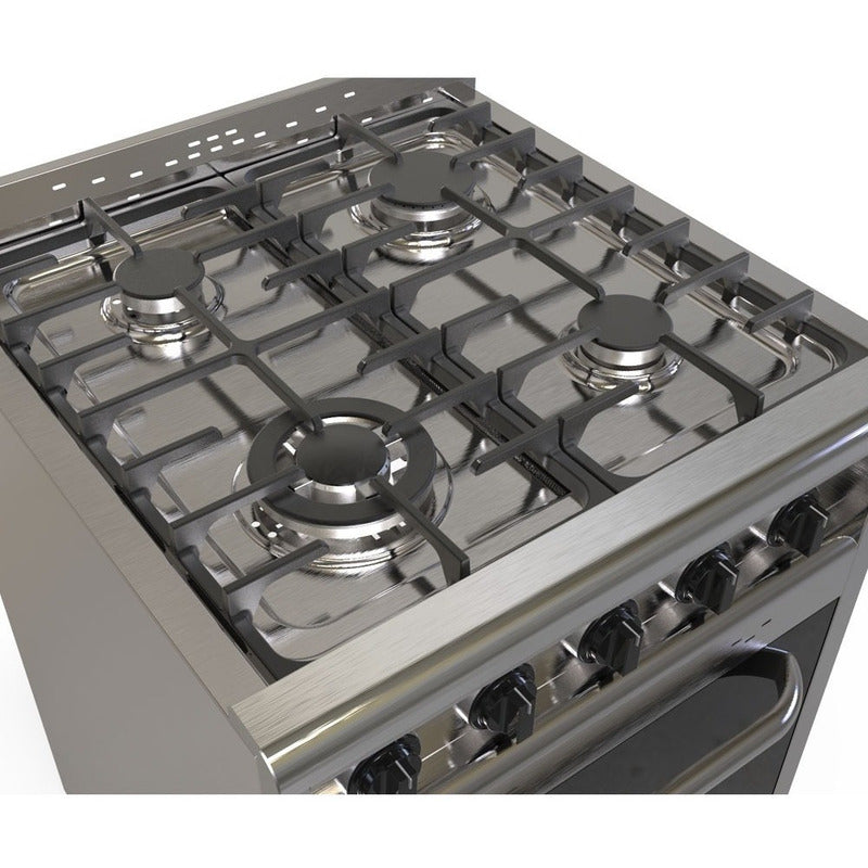 Cocina Morelli Vintage Touch 550 Pta Visor Negra S/c Color Negro